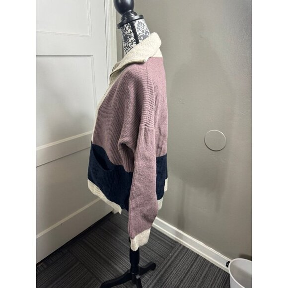 Madewell Glenbrook Half-Zip Pullover Sweater in Colorblock - Picture 8 of 10